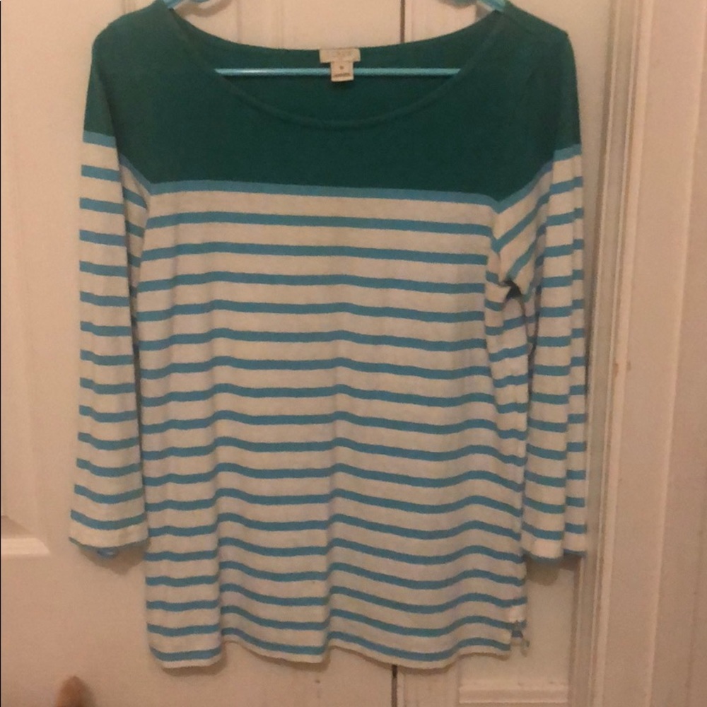 Striped J Crew Tee